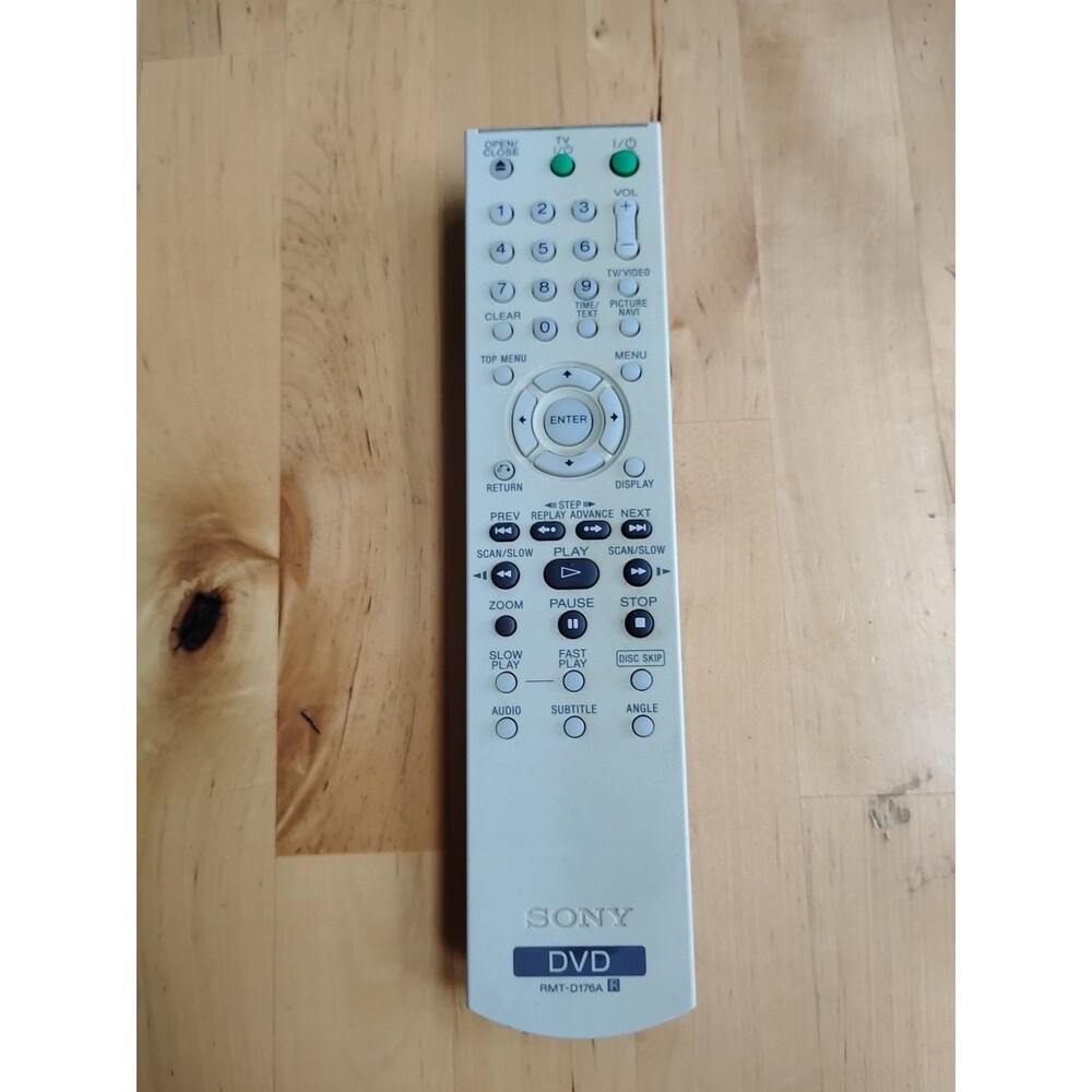 Genuine Sony RMT-D176A DVD Player Remote Control, Tested Working Used